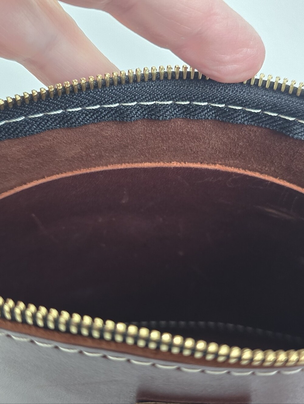 Portland Leather Goods  Crossbody Bag  Purse Brown - Picture 5 of 5